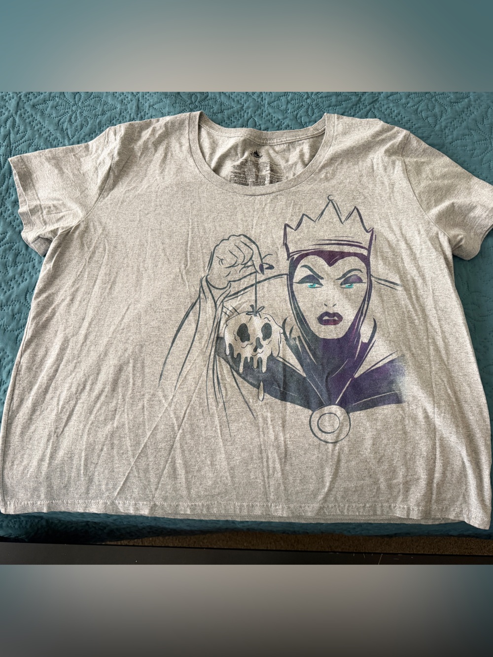 Disney Gray Evil Queen Graphic Short Sleeve Tee